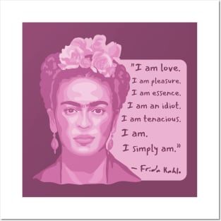 Frida Kahlo Portrait and Quote Posters and Art